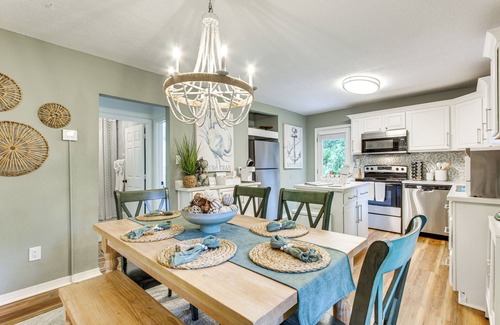 Mississippi City House | Walk to Beach, Gazebo w/Hot Tub: Gulfport Gem!
