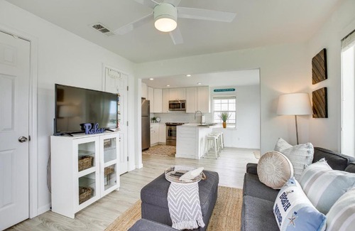 Terramar Beach House | Walk to Beach Updated Home with Deck in Galveston!
