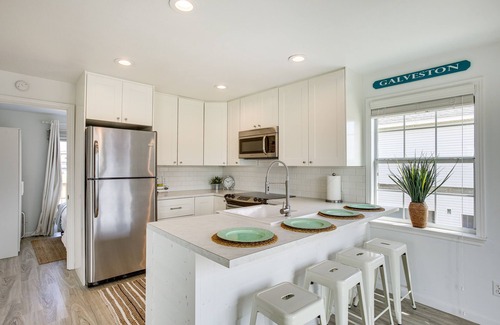 Terramar Beach House | Walk to Beach: Updated Home w/Deck in Galveston!