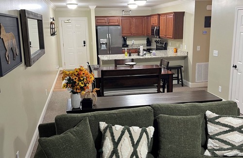 Helen Condo | Walk to everything, directly on the Chattahoochee River, in Alpine Helen, GA
