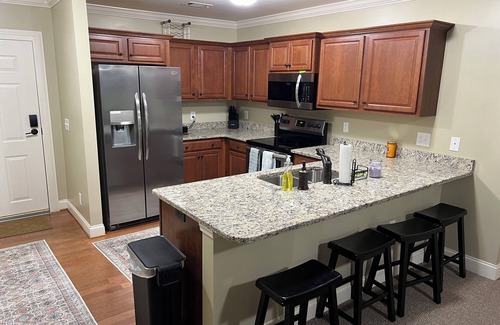 Helen Condo | Walk to everything, directly on the Chattahoochee River, in Alpine Helen, GA