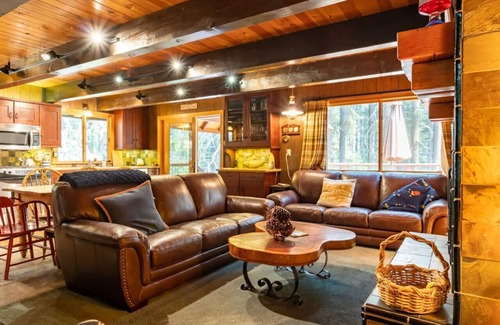 Homewood House | Walk to Lake West Shore Cabin Hot Tub DogOK EVplug