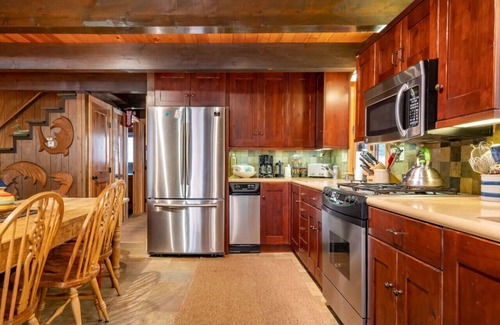 Homewood House | Walk to Lake West Shore Cabin Hot Tub DogOK EVplug