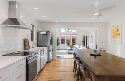 McFerrin Park House | Walk to Restaurants - Outdoor Patio with Grill & Fit Pit, 1 Mile to Stadium & Downtown