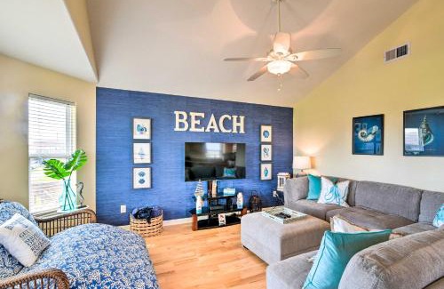 Galveston House | Walk to Sea Isle Beach Bright Galveston Home!