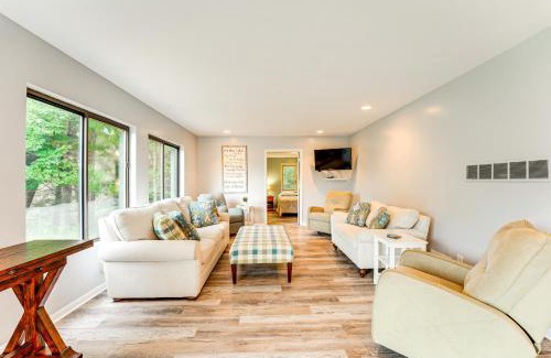 Montague House | Walk to Semi-Private Beach Lake Michigan Getaway