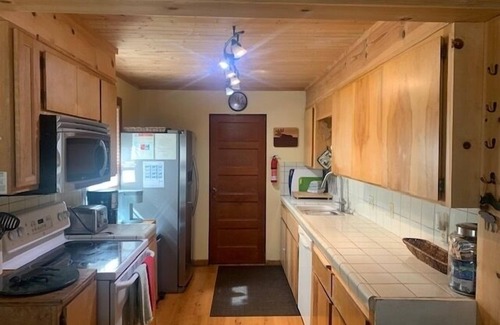 Bijou Pines Cabin | Walk to the LAKE! “Naughty but Nice" Knotty-Pine Cabin