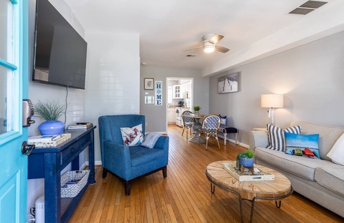Eastport House | Walkable Eastport Home with Firepit, Porch & Fenced-in Yard