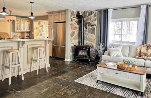 Walkerton House | Walkerton Riverside Retreat with Hot Tub