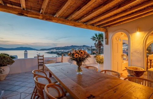 Mykonos Villa | Walking distance to town. Stunning view of the Sunset, Sea and Mykonos Town.