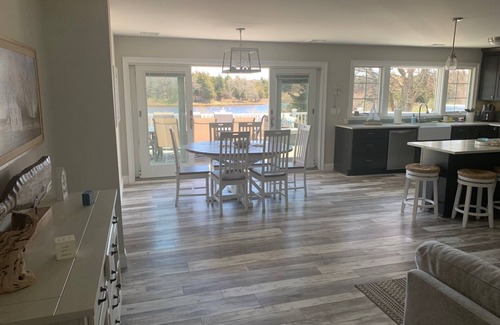 Southold House | Water View Beach House just steps to Private Sandy Beach!
