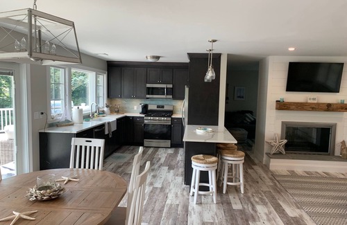 Southold House | Water View Beach House just steps to Private Sandy Beach!