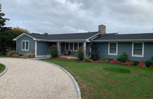Southold House | Water View Beach House just steps to Private Sandy Beach!