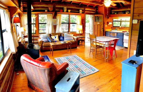 Eureka Springs House | Water View Decks, 1930s Log Cabin, Pet Friendly