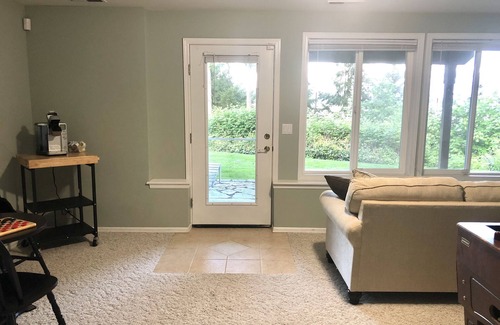 Retsil House | Water view high bank two bedroom private border Manchester State Park.