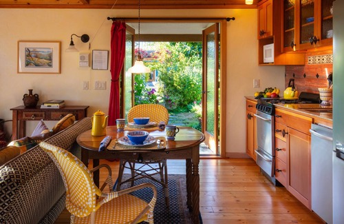Friday Harbor Cottage | WATER VIEWS of Puget Sound and the Olympic Mountains in a Garden Setting