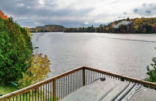 Saint-Andre-Avellin House | Waterfront Cottage with Hot Tub and Waterfalls