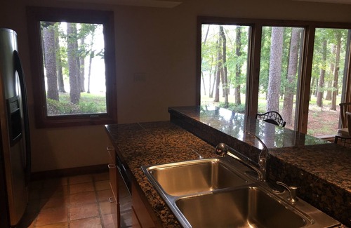 Holly Lake Ranch House | Waterfront Cabin on Holly Lake, sleeps 6, private boat dock with canoe