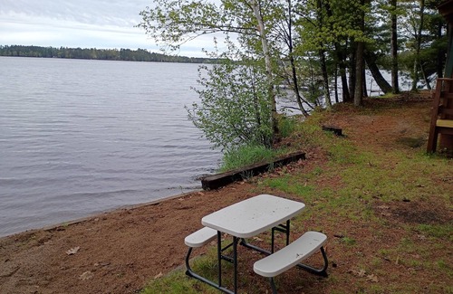 Rhinelander Cabin | Waterfront cabin only 10ft from the waters edge.