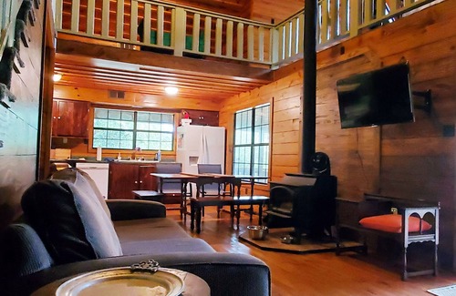 McNeill Cabin | Waterfront cabin with private beach, decks with water views, secluded in trees