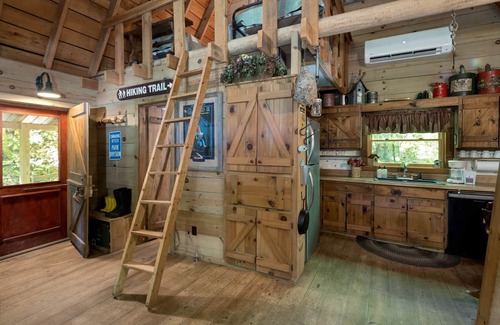 Robbinsville Cabin | Waterfront Cabin with private hiking trails, fire pit, wifi, park-like views