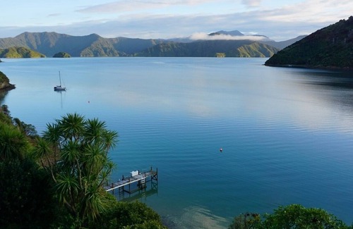 Whatamango Bay Cottage | Waterfront cottage nestled in native bush with epic views