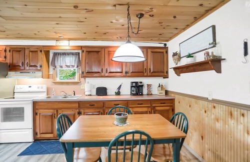 Swengel Cabin | Waterfront cottage with hot tub, & fire pit. Pet friendly.