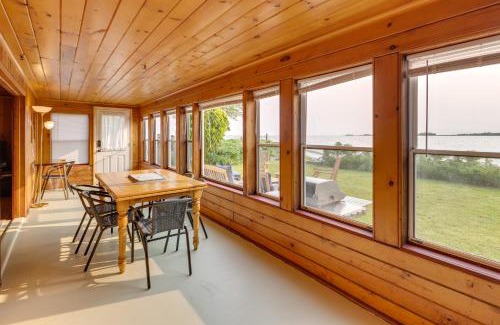 Clinton House | Waterfront Cottage with Sunroom and Patio and Grill
