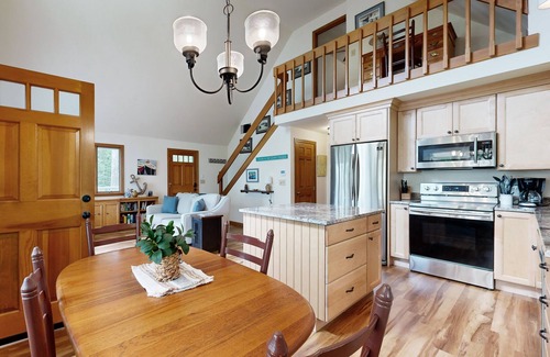 Boothbay Harbor House | Waterfront, dog-friendly home with dock access, river views, deck & sunroom