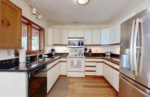 West Poland House | Waterfront, dog-friendly home on 12+ acres with dock, hot tub & sunset views