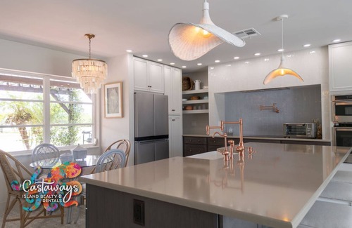 Saint James City House | Waterfront getaway direct Gulf access, open living area two bed and two baths