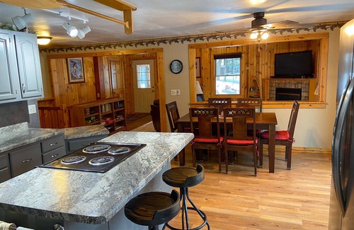Wautoma House | Waterfront getaway with sandy beach on Lake Morris - a 163-acre 5 lake chain.