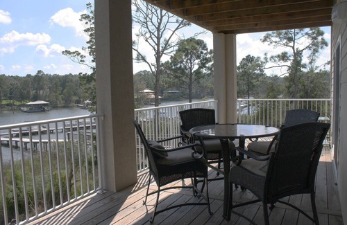 Foley Condo | Waterfront - great fishing, peaceful & quiet, yet close to Tanger Outlets & OWA