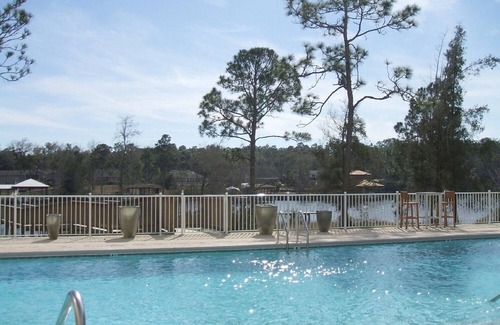 Foley Condo | Waterfront - great fishing, peaceful & quiet, yet close to Tanger Outlets & OWA