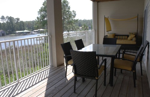 Foley Condo | Waterfront - great fishing, peaceful & quiet, yet close to Tanger Outlets & OWA