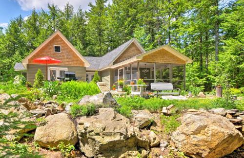 Great Pond House | Waterfront Great Pond Cottage with Hot Tub and Deck!