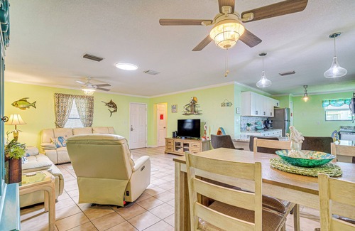Spring Hill Cottage | Waterfront Hernando Beach Home w/Dock & Hot Tub!