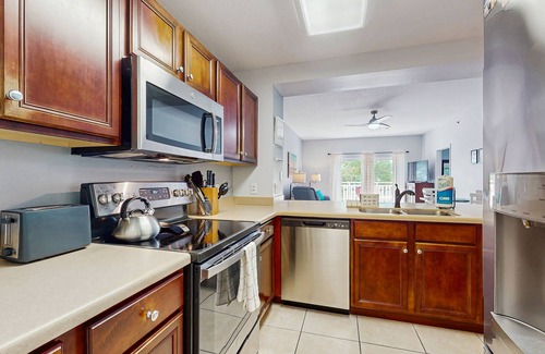 Waterside Village Condo | Waterfront Home Close to Beach w/Shared Pool, Hot Tub, Free WiFi, & Central AC