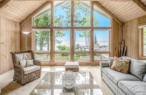 Harbor Springs House | Waterfront home with lake view, fast WiFi, central AC, and a washer/dryer