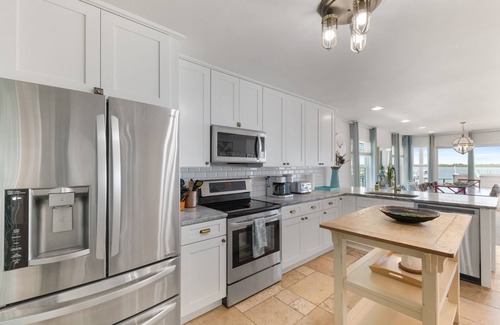 St. Augustine House | Waterfront home with dock, heated pool, & spectacular views- walk/bike downtown!