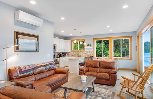 Kingston House | Waterfront home with amazing sound and mountain views - AC, kayaks, washer/dryer