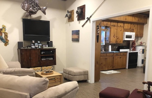 Palacios House | Waterfront house is ready to rent with a great pier, and green fishing light!!