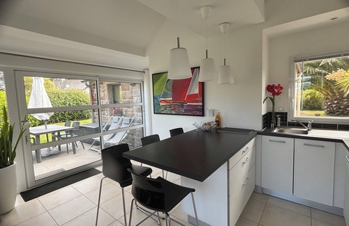 Tregastel House | Waterfront house on GR34, beaches, shops on site TREGASTEL pink granite