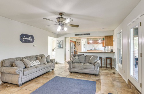 Arkansas City House | Waterfront Kansas Home w/Private Fire Pit!