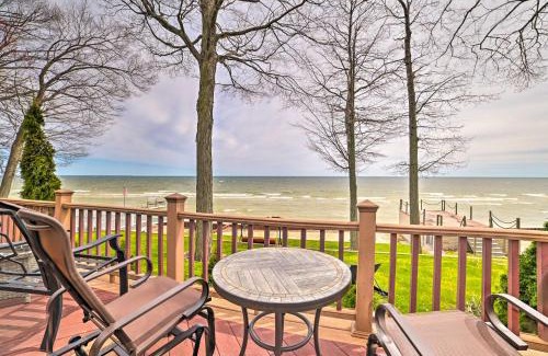 Tawas City House | Waterfront Lake Huron Home - Private Beach!
