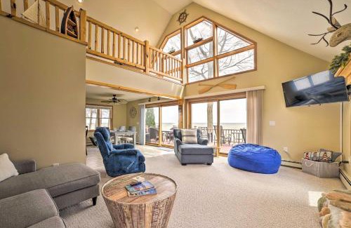 Tawas City House | Waterfront Lake Huron Home - Private Beach!