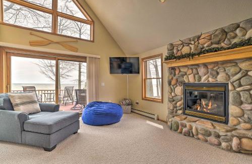 Tawas City House | Waterfront Lake Huron Home - Private Beach!