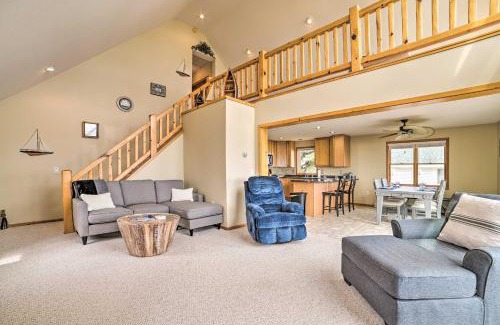 Tawas City House | Waterfront Lake Huron Home - Private Beach!