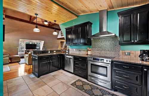 Morganton Cabin | Waterfront Lake James Updated Bungalow with lovely outdoor decks & private dock