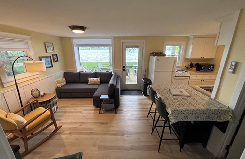 Traverse City Cottage | Waterfront Lake Leelanau Cottage with Shared Private Beach